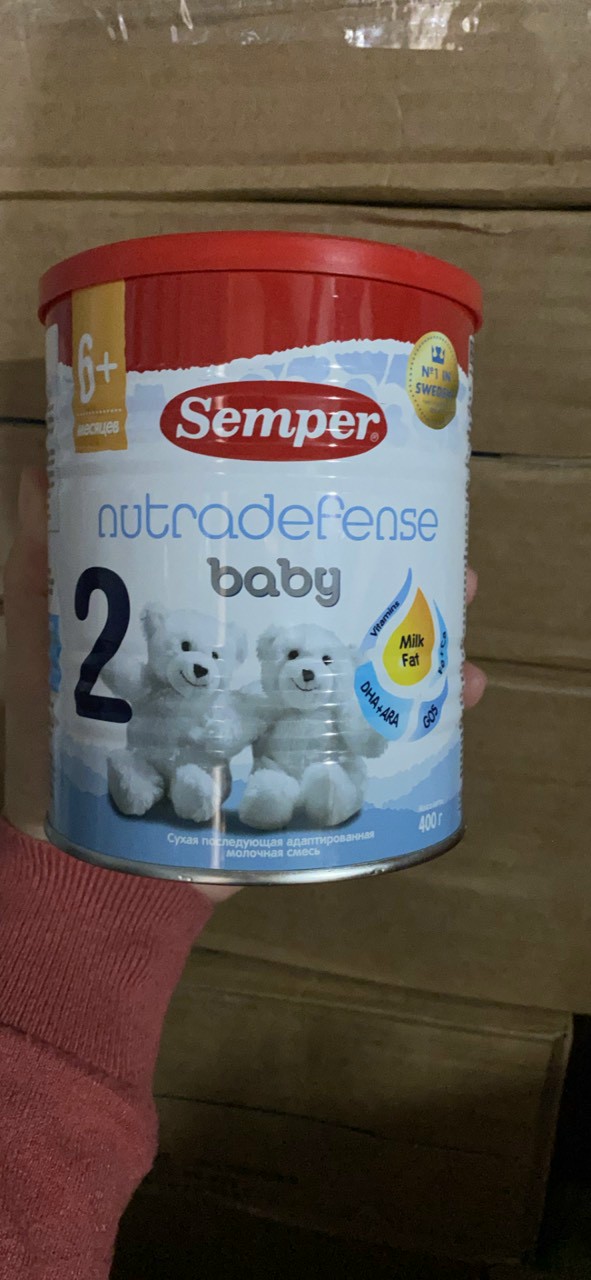 Sữa béo tăng cân Nga Semper Nutradefense Baby Số 2 hộp 400g